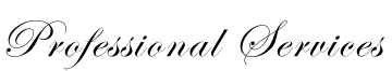 Professional Services at David Wilson, Jewelry Designer, Goldsmith, Inc.